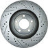 227.61090R by CENTRIC - Select Sport Drilled & Slotted Rotor, Right