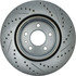 Centric 227.61102R Disc Brake Rotor Select Sport Drilled & Slotted Rotor, Right