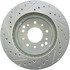 227.62007L by CENTRIC - Select Sport Drilled & Slotted Rotor, Left