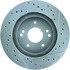 227.62007R by CENTRIC - Select Sport Drilled & Slotted Rotor, Right