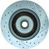 Centric 227.62035R Disc Brake Rotor and Hub Assembly Select Sport Drilled & Slotted Rotor, Right