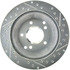 227.62041R by CENTRIC - Select Sport Drilled & Slotted Rotor, Right