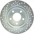 227.62045L by CENTRIC - Select Sport Drilled & Slotted Rotor, Left