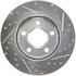 227.62050R by CENTRIC - Select Sport Drilled & Slotted Rotor, Right