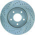 227.62054L by CENTRIC - Select Sport Drilled & Slotted Rotor, Left