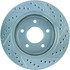 227.62054R by CENTRIC - Select Sport Drilled & Slotted Rotor, Right