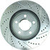 Centric 227.62055R Disc Brake Rotor Select Sport Drilled & Slotted Rotor, Right