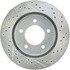 227.65057R by CENTRIC - Select Sport Drilled & Slotted Rotor, Right