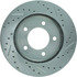 227.65058R by CENTRIC - Select Sport Drilled & Slotted Rotor, Right