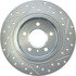 227.62101R by CENTRIC - Select Sport Drilled & Slotted Rotor, Right