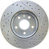 227.62130R by CENTRIC - Select Sport Drilled & Slotted Rotor, Right