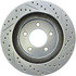 227.63045R by CENTRIC - Select Sport Drilled & Slotted Rotor, Right