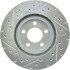 227.63052L by CENTRIC - Select Sport Drilled & Slotted Rotor, Left