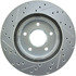 227.63067L by CENTRIC - Select Sport Drilled & Slotted Rotor, Left