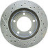 227.65013L by CENTRIC - Select Sport Drilled & Slotted Rotor, Left