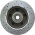 Centric 227.65040L Disc Brake Rotor and Hub Assembly Select Sport Drilled & Slotted Rotor, Left