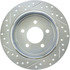 227.65052L by CENTRIC - Select Sport Drilled & Slotted Rotor, Left