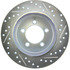 227.65090R by CENTRIC - Select Sport Drilled & Slotted Rotor, Right