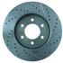 227.65097R by CENTRIC - Select Sport Drilled & Slotted Rotor, Right