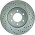 227.65100R by CENTRIC - Select Sport Drilled & Slotted Rotor, Right