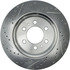 227.65119L by CENTRIC - Select Sport Drilled & Slotted Rotor, Left