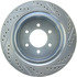 227.65135R by CENTRIC - Select Sport Drilled & Slotted Rotor, Right