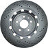 227.65136R by CENTRIC - Select Sport Drilled & Slotted Rotor, Right