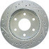 227.66009L by CENTRIC - Select Sport Drilled & Slotted Rotor, Left