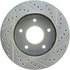 Centric 227.66006R Disc Brake Rotor Select Sport Drilled & Slotted Rotor, Right