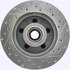 227.66025R by CENTRIC - Select Sport Drilled & Slotted Rotor, Right