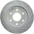 227.66040R by CENTRIC - Select Sport Drilled & Slotted Rotor, Right