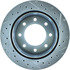 227.66043R by CENTRIC - Select Sport Drilled & Slotted Rotor, Right