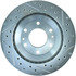 227.66051R by CENTRIC - Select Sport Drilled & Slotted Rotor, Right