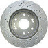 227.66057L by CENTRIC - Select Sport Drilled & Slotted Rotor, Left