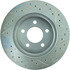 227.67022R by CENTRIC - Select Sport Drilled & Slotted Rotor, Right