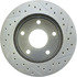 227.67029L by CENTRIC - Select Sport Drilled & Slotted Rotor, Left