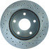 Centric 227.67029R Disc Brake Rotor Select Sport Drilled & Slotted Rotor, Right