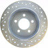 227.67032R by CENTRIC - Select Sport Drilled & Slotted Rotor, Right