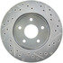 227.67042R by CENTRIC - Select Sport Drilled & Slotted Rotor, Right