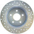 227.67043R by CENTRIC - Select Sport Drilled & Slotted Rotor, Right