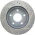 Centric 227.67048R Disc Brake Rotor Select Sport Drilled & Slotted Rotor, Right
