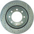 227.67046R by CENTRIC - Select Sport Drilled & Slotted Rotor, Right