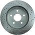 227.67053R by CENTRIC - Select Sport Drilled & Slotted Rotor, Right