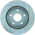 227.67050R by CENTRIC - Select Sport Drilled & Slotted Rotor, Right