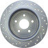 227.67067L by CENTRIC - Select Sport Drilled & Slotted Rotor, Left