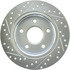 227.67071L by CENTRIC - Select Sport Drilled & Slotted Rotor, Left