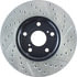 Centric 127.44136CR Disc Brake Rotor Sportstop Cryo Drilled & Slotted Rotor, Right