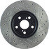 127.44160R by CENTRIC - Slotted Drilled Rotor