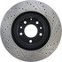 127.45071R by CENTRIC - Slotted Drilled Rotor