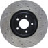 Centric 127.45078CR Disc Brake Rotor Sportstop Cryo Drilled & Slotted Rotor, Right